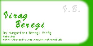 virag beregi business card