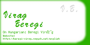 virag beregi business card